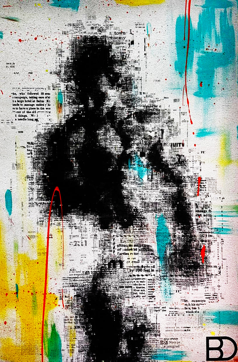 In this Exclusive Artwork you can experience the beauty of the muscular tattooed body using multiple techniques. A beautiful combination of black and grey Photographic Art with colourful paint spray, drop and splatter.