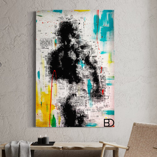 In this Exclusive Artwork you can experience the beauty of the muscular tattooed body using multiple techniques. A beautiful combination of black and grey Photographic Art with colourful paint spray, drop and splatter.