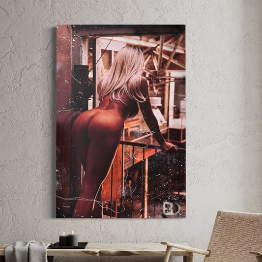 In this Exclusive Artwork you can experience the beauty of LANA AUADA using multiple techniques. A beautiful combination of sensual moody Photographic Art with nude coloured paint.   - EVERY BODY INHALES BEAUTY - BEDART